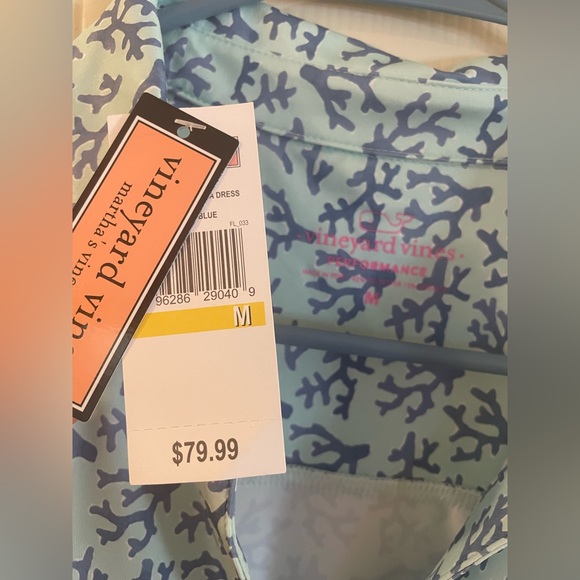 NWT Vineyard Vines Performance Coral Lucaya Dress - Picture 5 of 9